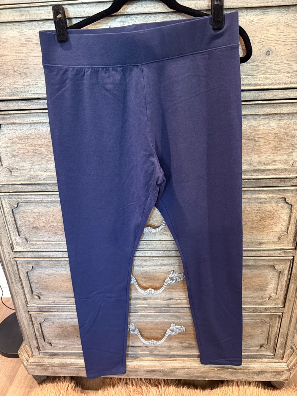 Real comfort leggings by Chadwick’s Navy Blue Sz Lg Tall